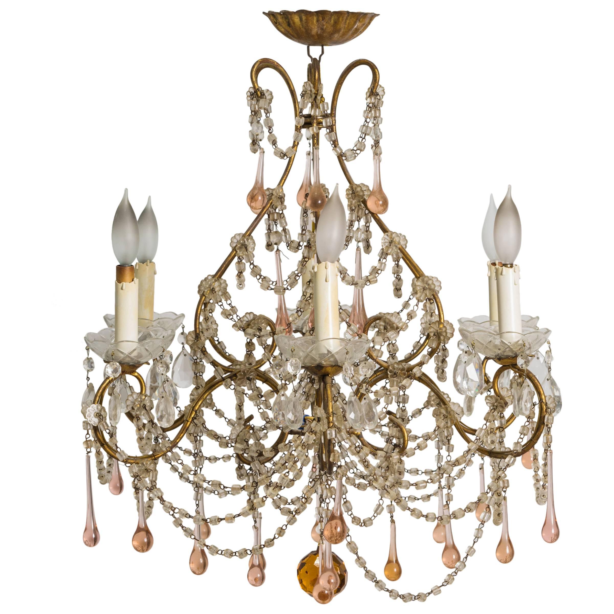 Italian Blown Glass Fixture at 1stDibs