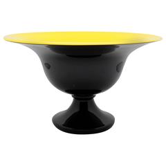 Loetz "Michael Powolny" Art Deco Yellow and Black Vase
