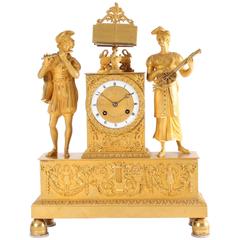 Eight Day Empire Mantel Clock, Signature Bontemps a Paris