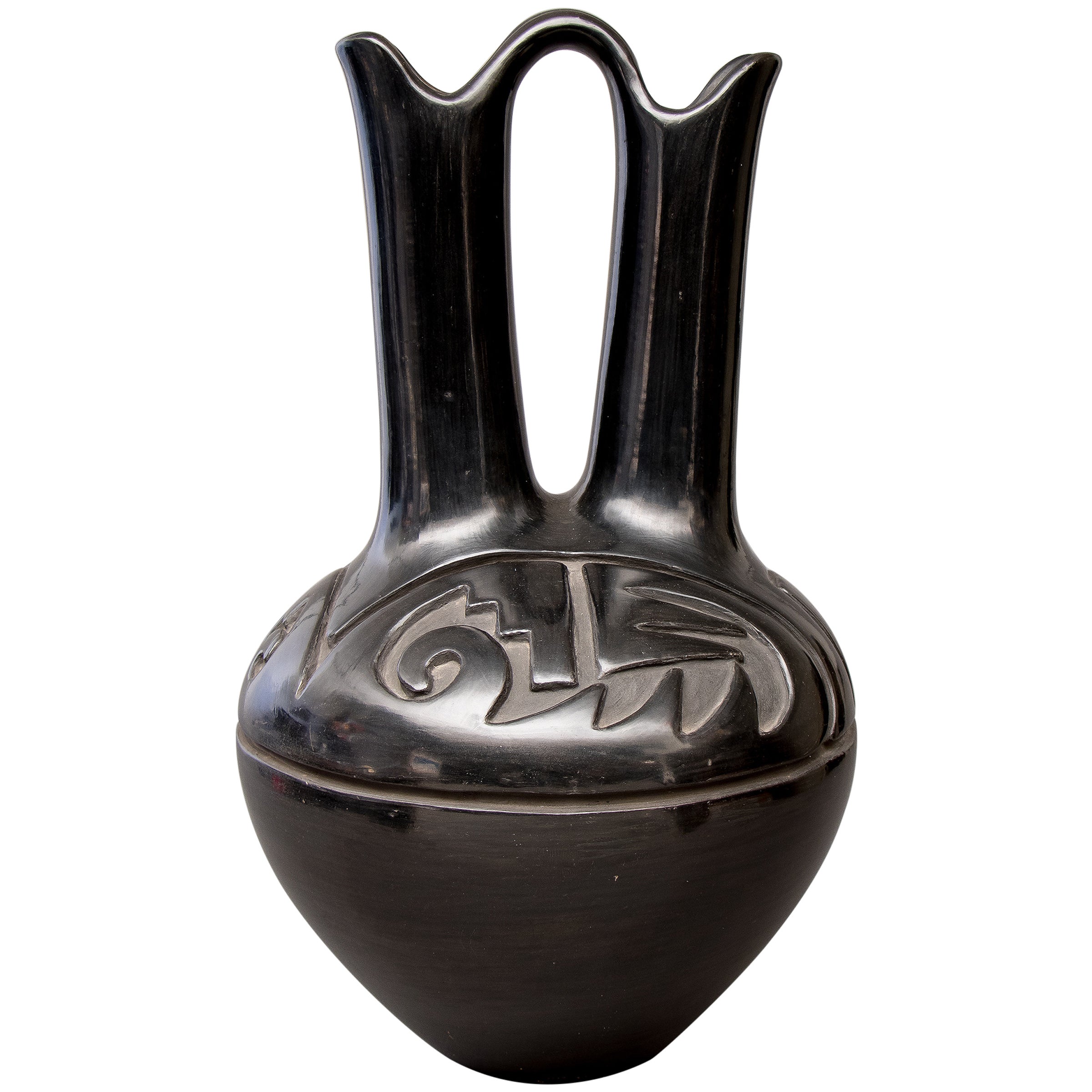 Large Southwestern Pottery Wedding Vase By Margaret Tafoya At 1stdibs