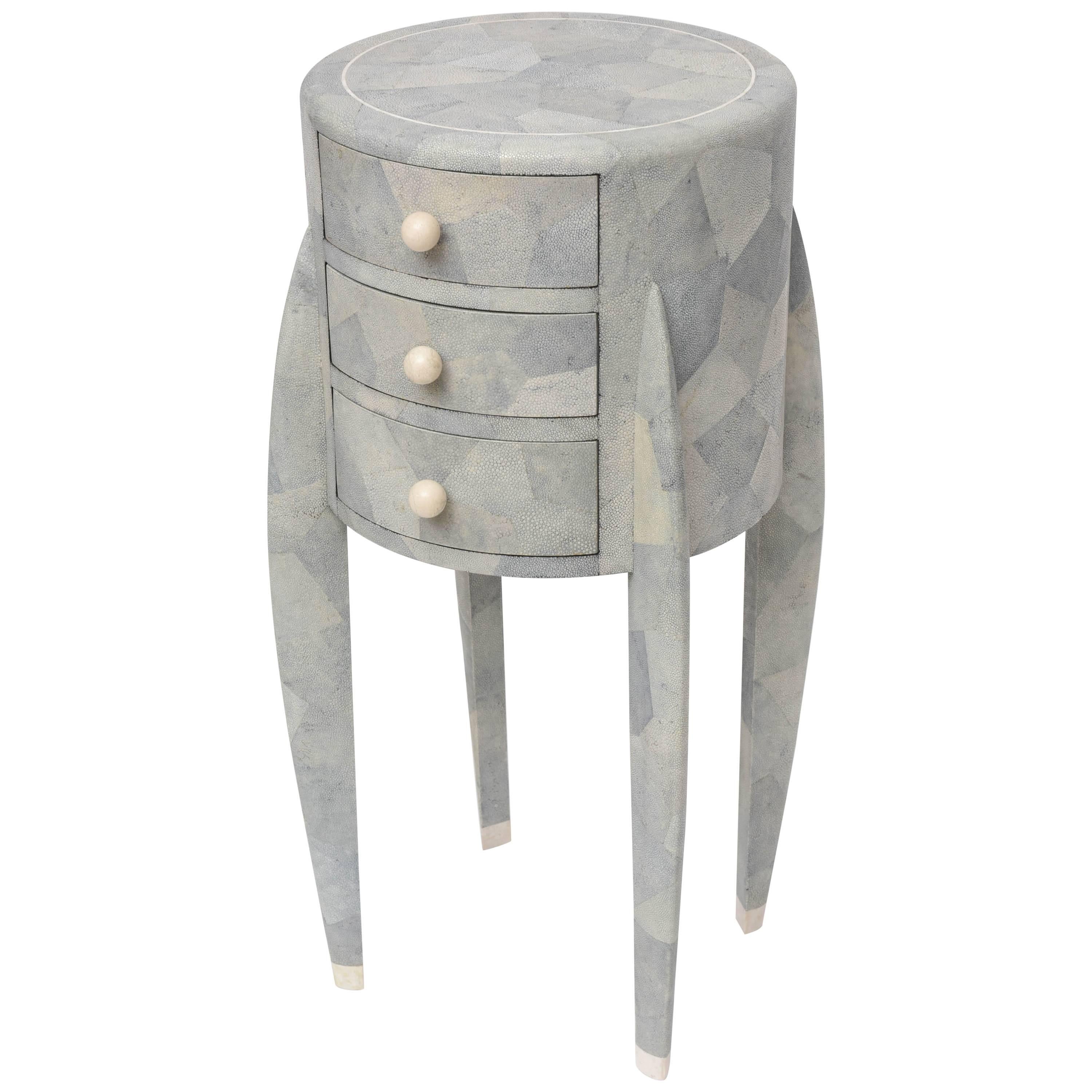 Diminutive Shagreen Chest of Drawers by Maitland-Smith