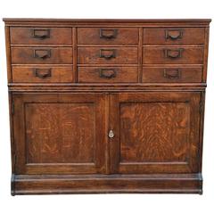 Antique Oak Document Cabinet