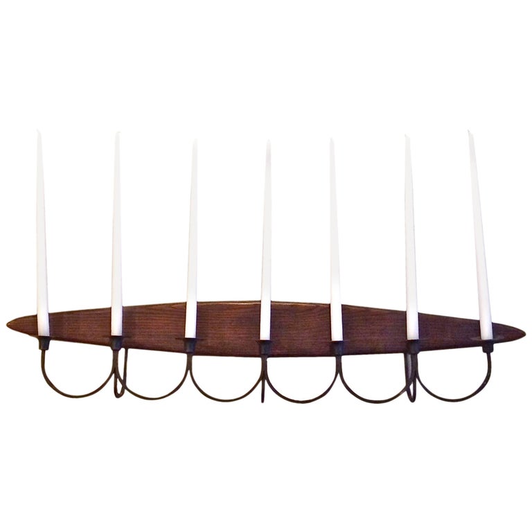 Raymor Midcentury Candelabra Wall Sconce For Sale