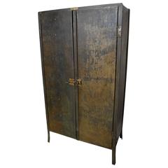 19th Century Steel Cabinet from Rare Book Collector