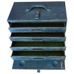 Industrial Steel Tool Chest with Four Drawers