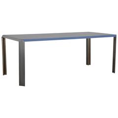 Rare Brushed Stainless Steel and Laminate Desk by Bernard Marange for TFM 4