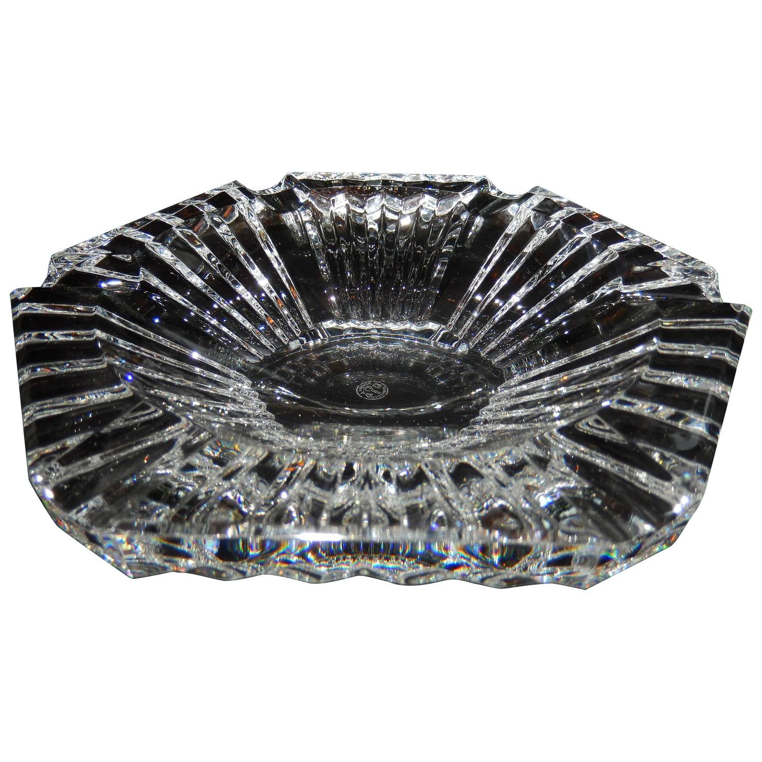 Large Baccarat Crystal Ashtray at 1stdibs