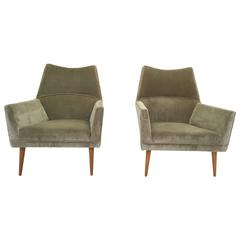 Pair of Paul McCobb "Squirm" Lounge Chairs