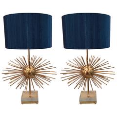 Pair of Big Sputnik Lamps