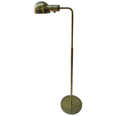 Casella Brass Adjustable Floor Lamp