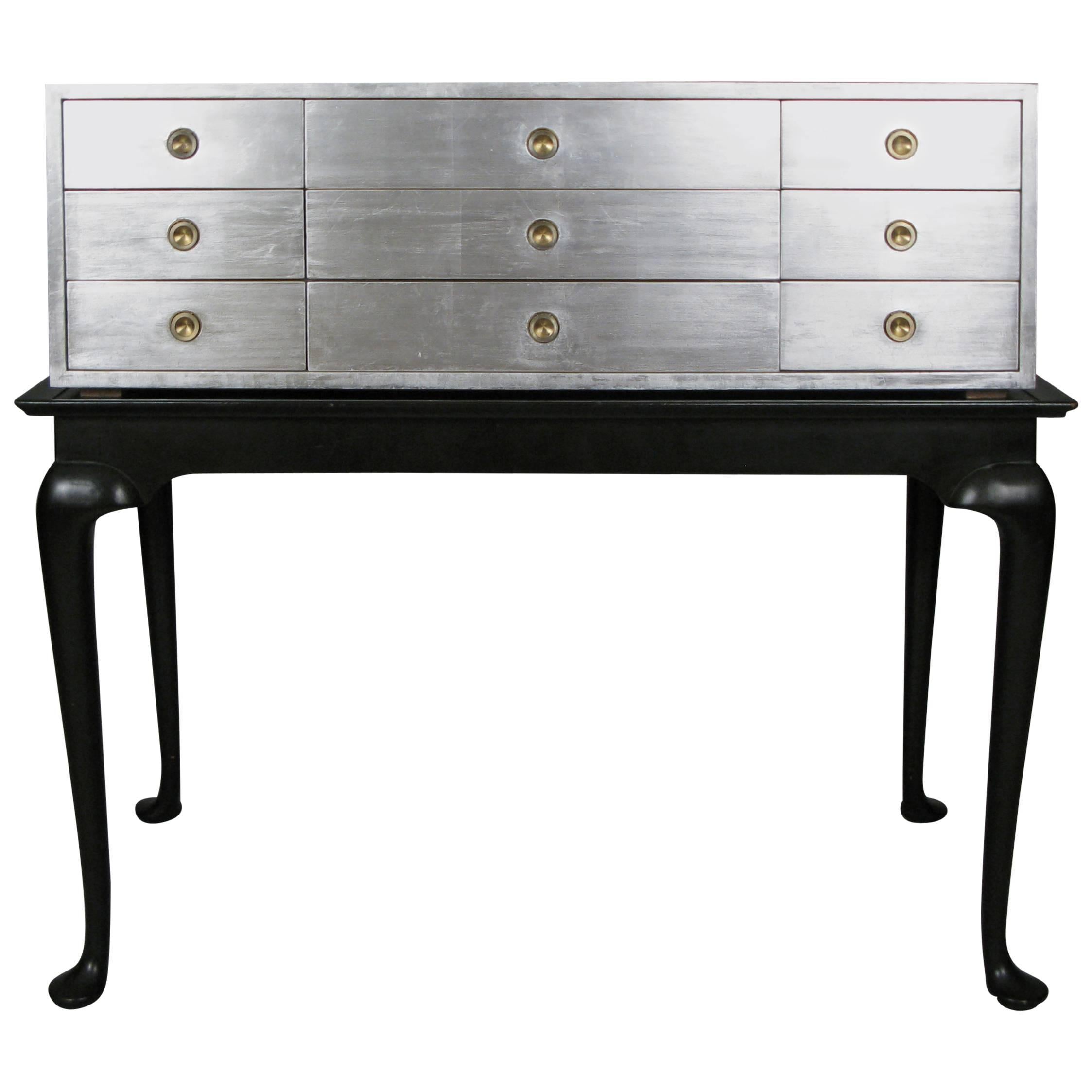 Silver Leaf Nine-Drawer Chest by Kittinger