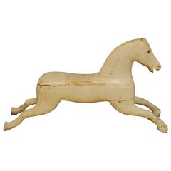 Primitive Folk Art Carved Wood Horse