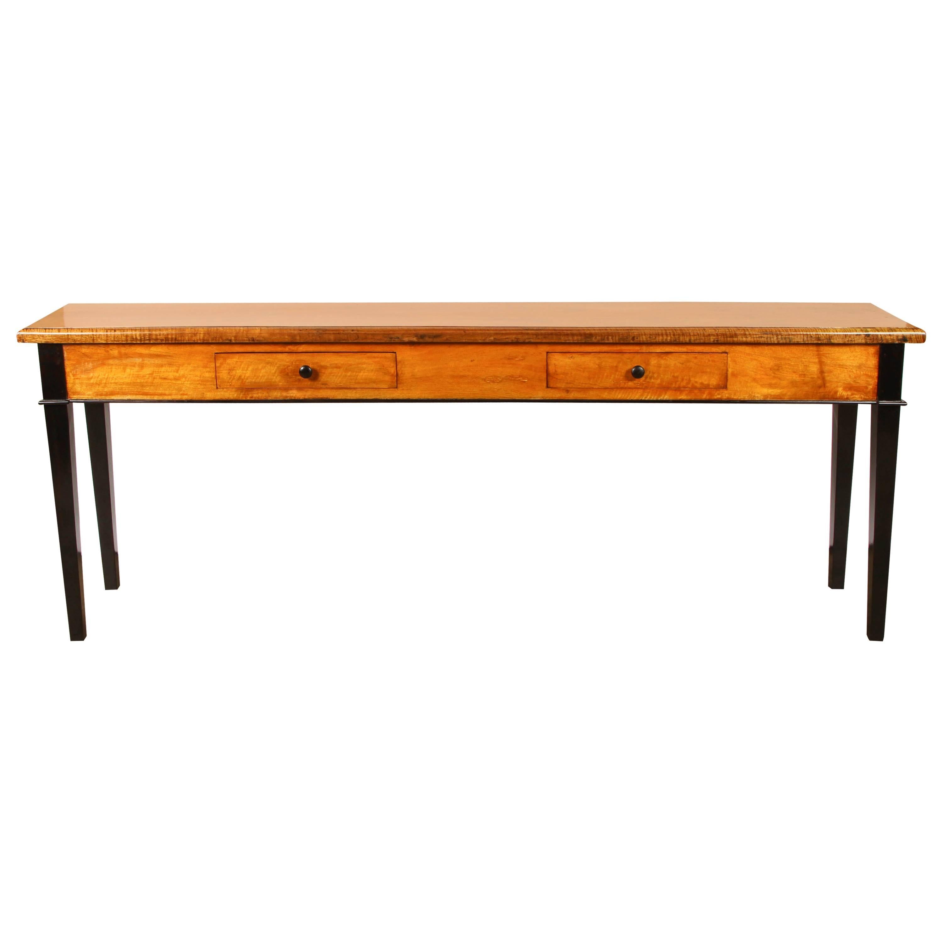 French Colonial Vietnamese Tigerwood Console