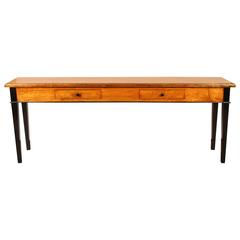 French Colonial Vietnamese Tigerwood Console 