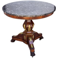 French Louis XV III Period Marble-Top Gueridon Table