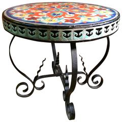 Antique Arts and Crafts Tile Table