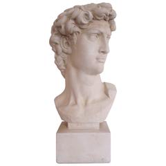 Vintage Classic Roman Style Bust of the David