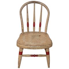 19th Century Child's Chair in Original Paint