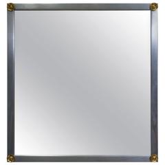 Maison Jansen Style Steel Mirror 5