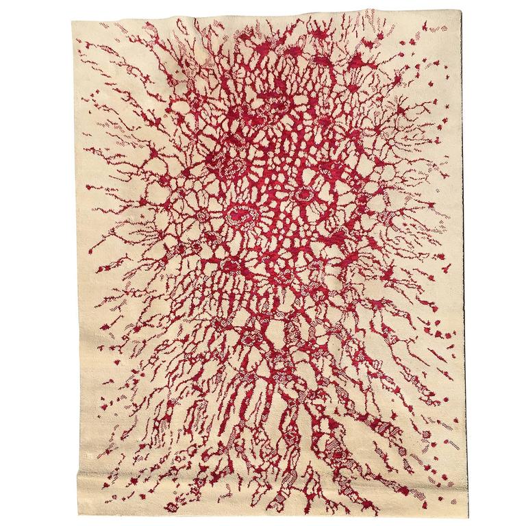 Modernist Wool Carpet For Sale