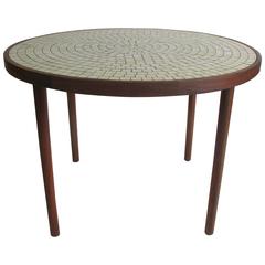 Walnut and Ceramic Tile Dining Table by Gordon Martz