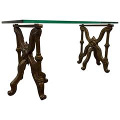 Italian Bronze Glass Top Coffee Table 2