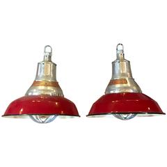 Vintage Crouse Hinds Explosion Proof Pendant Lights