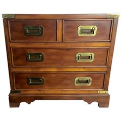 Vintage Miniature Drexel Heritage Campaign Chest of Drawers