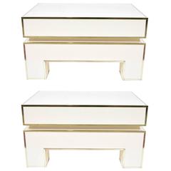 Pair of Alain Delon for Maison Jansen Nightstands 8