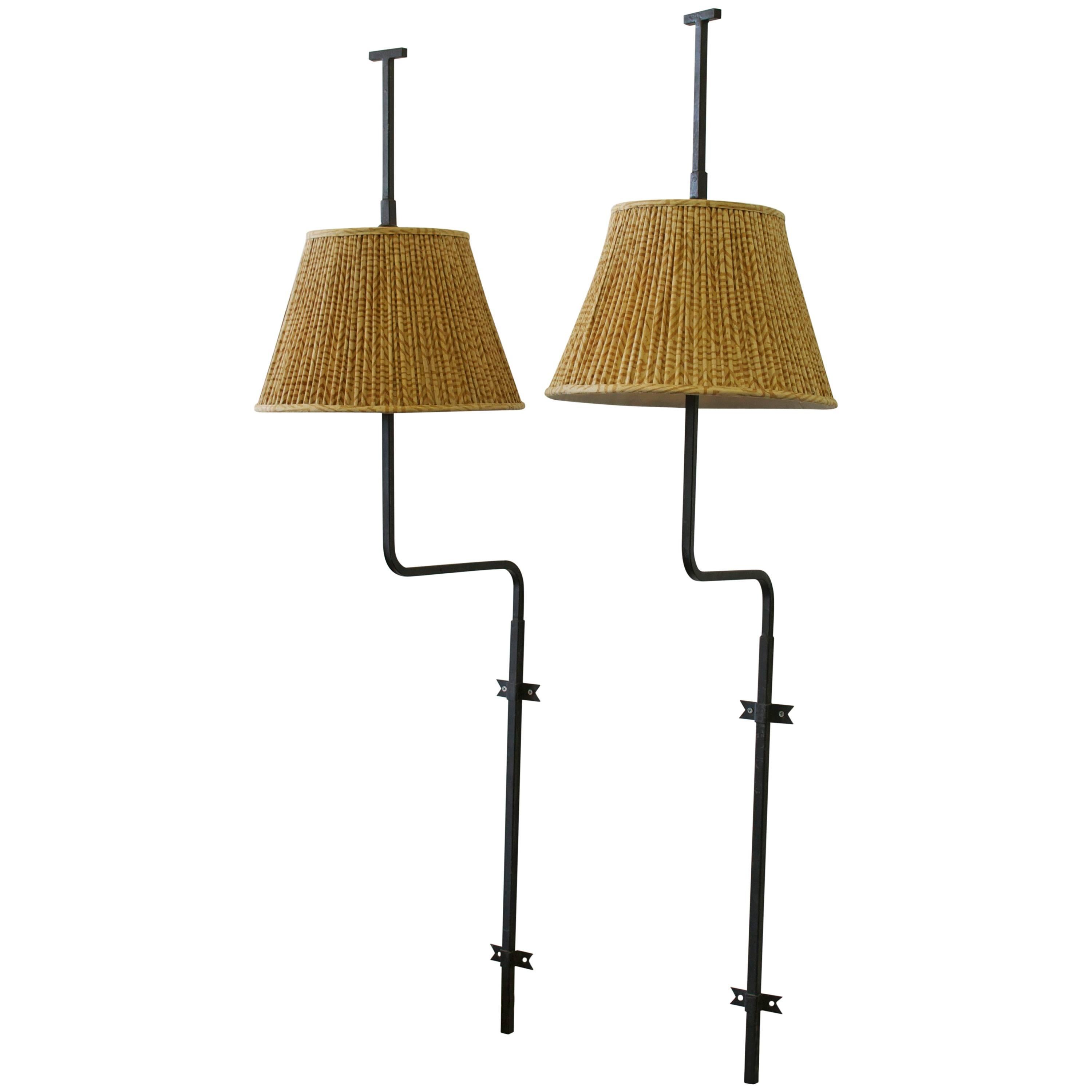 Rare Pair of Salterini Wall Sconces