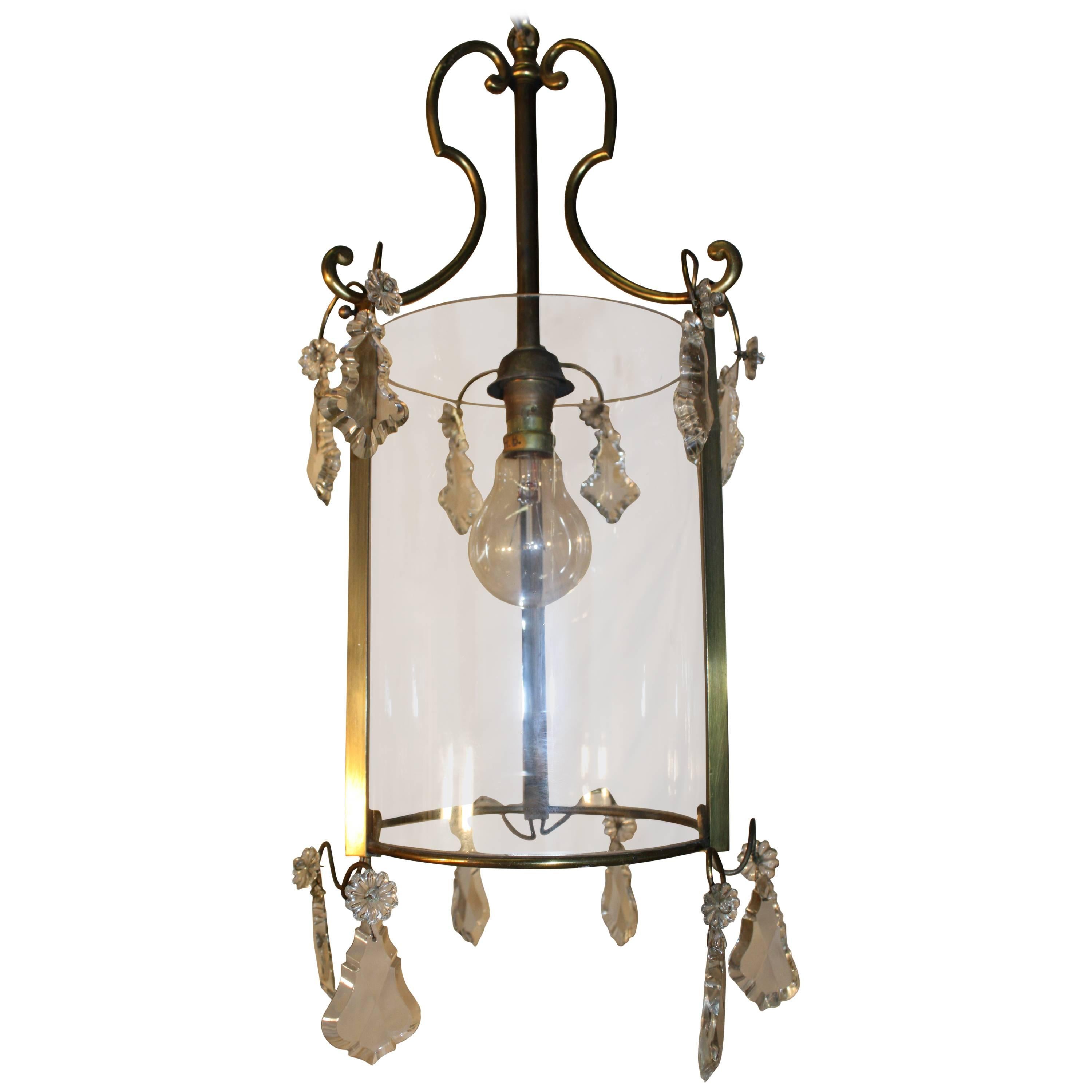Early 20th Century French Bronze Lantern For Sale