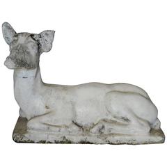 Cast Stone Deer Garden Statue