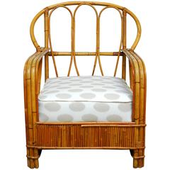 Franco Albini Style Bamboo Lounge Chair
