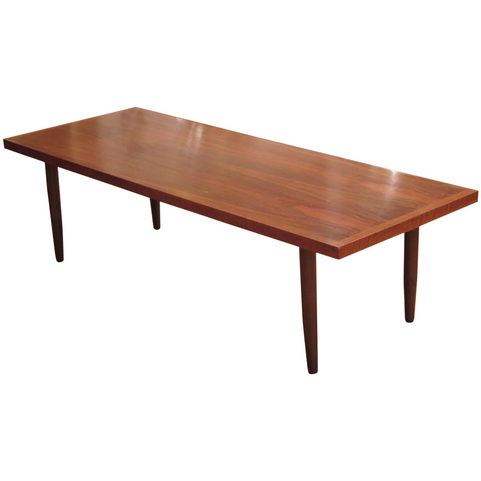 1960s Bench or Coffee Table in the Style of Finn Juhl For Sale