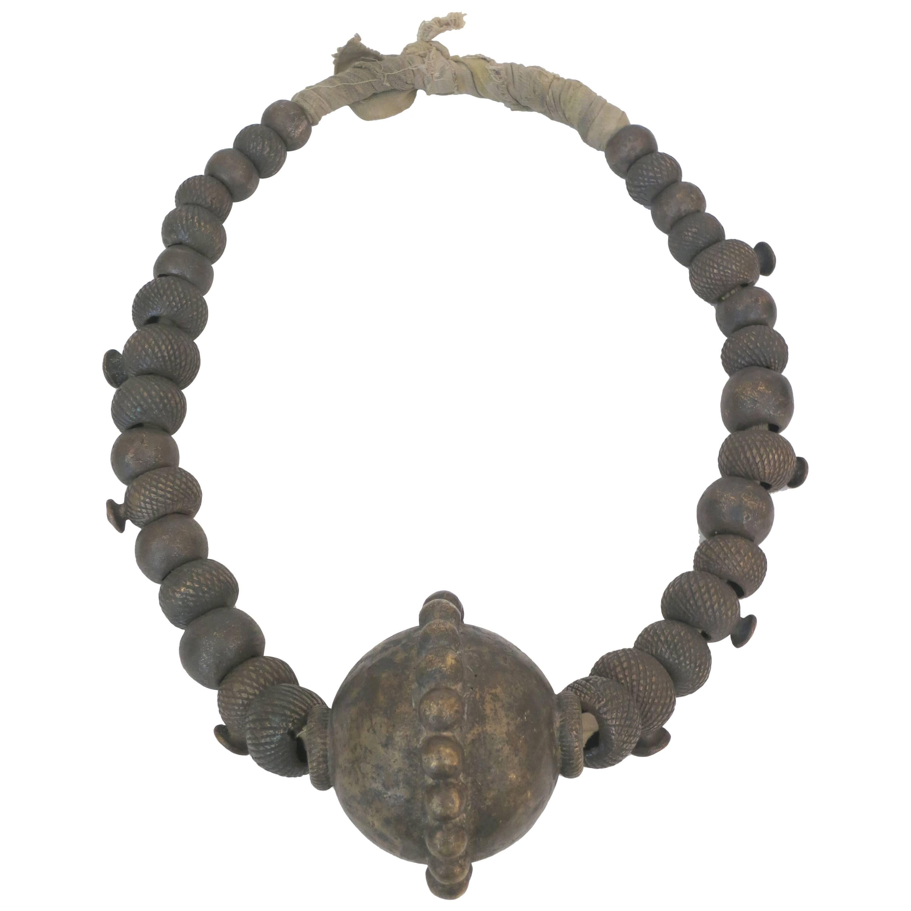 Yoruba Ceremonial Brass Belt For Sale