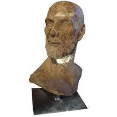 Greco Roman Style Terra Cotta Bust, Italy 4
