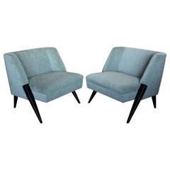 Pair of Modernist American Lounge Chairs
