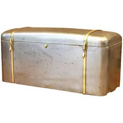 Steel and Brass Motor Car Trunk
