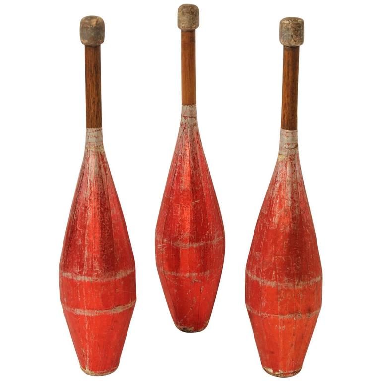 Vintage Carnival/Circus Juggling Pins at 1stDibs