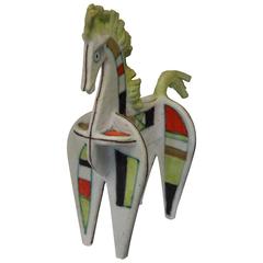 Ceramic Horse Attributed to Guido Gambone