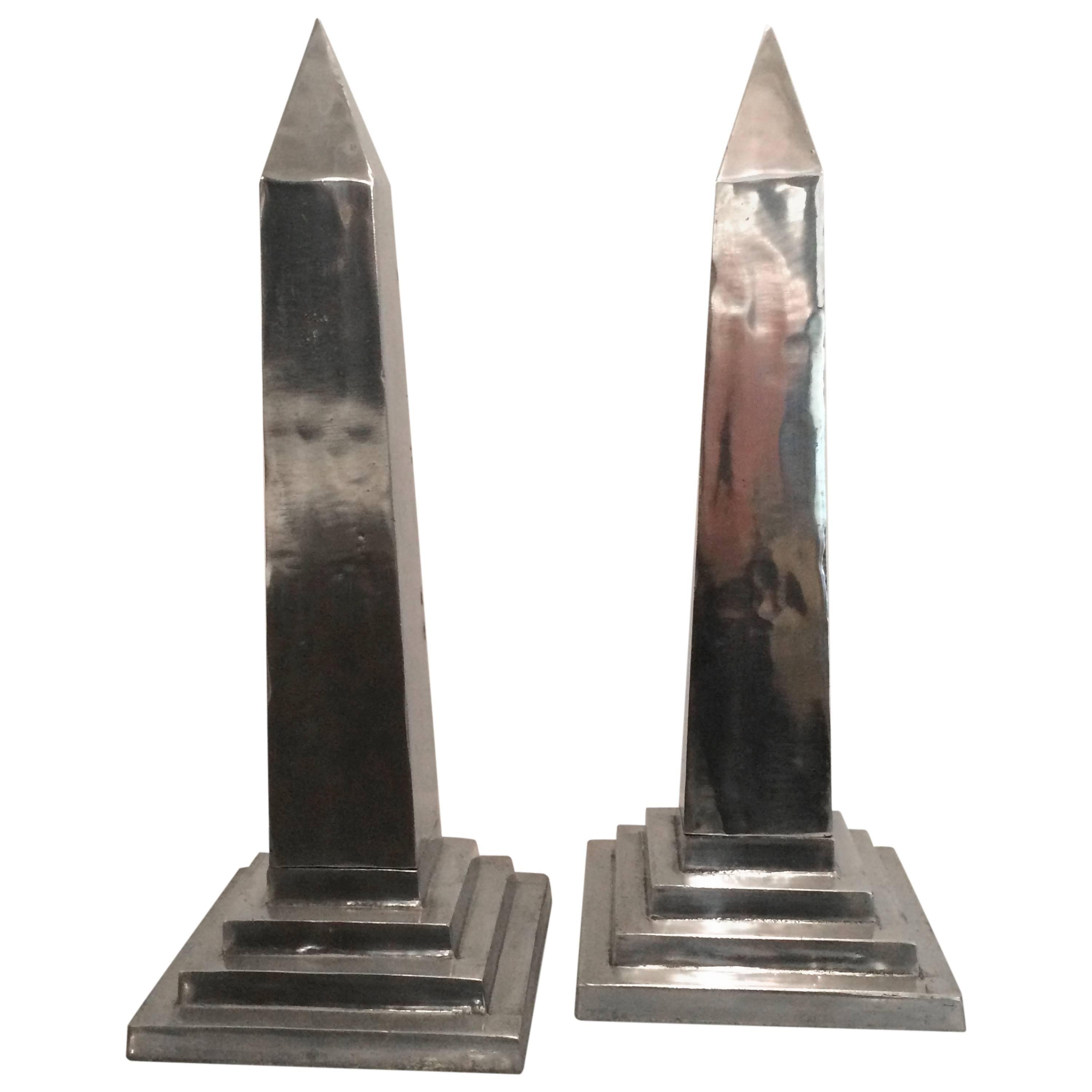 Pair of Arthur Court Obelisks For Sale