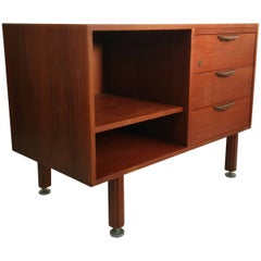 Jens Risom Walnut Credenza, Mid-Century Modern