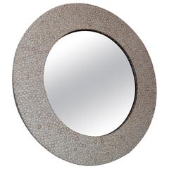 Bamboo Inlay Round Mirror 5