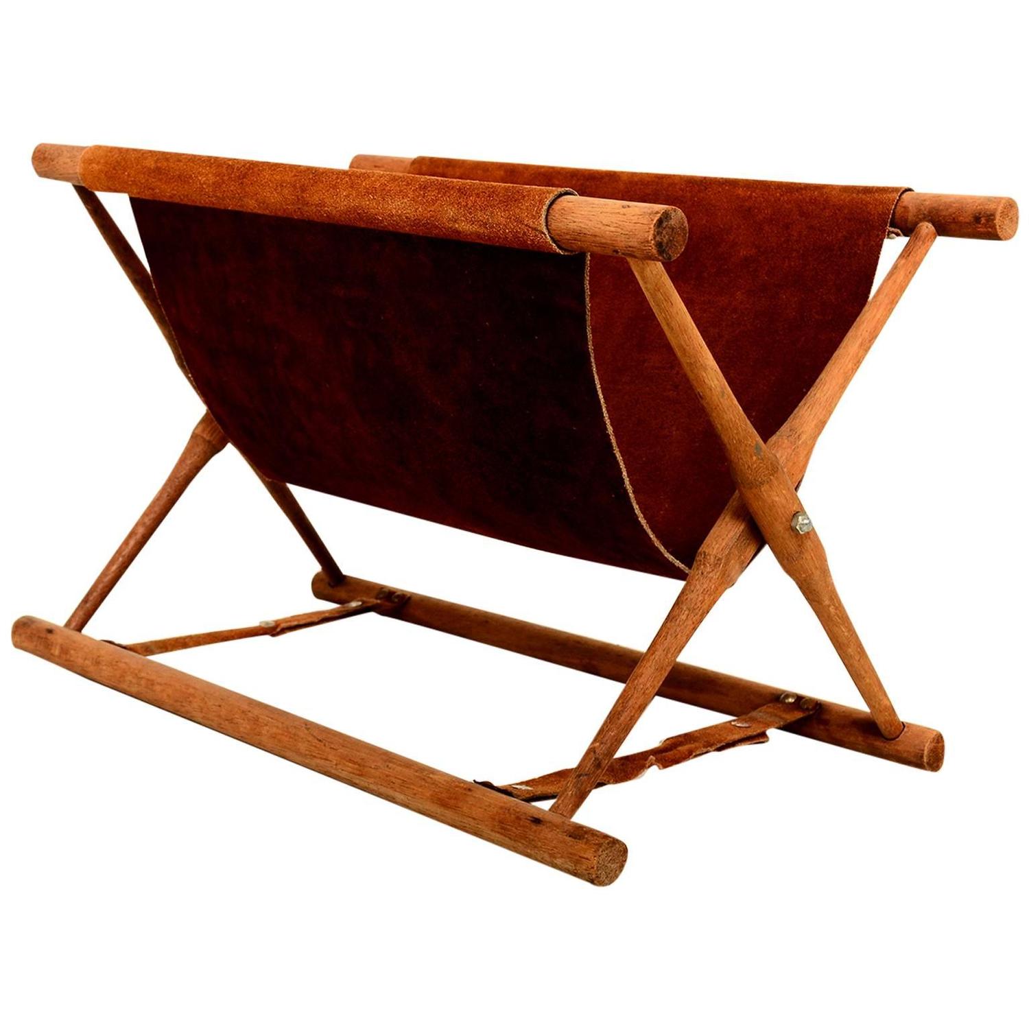 Folding X Base Magazine Holder at 1stdibs