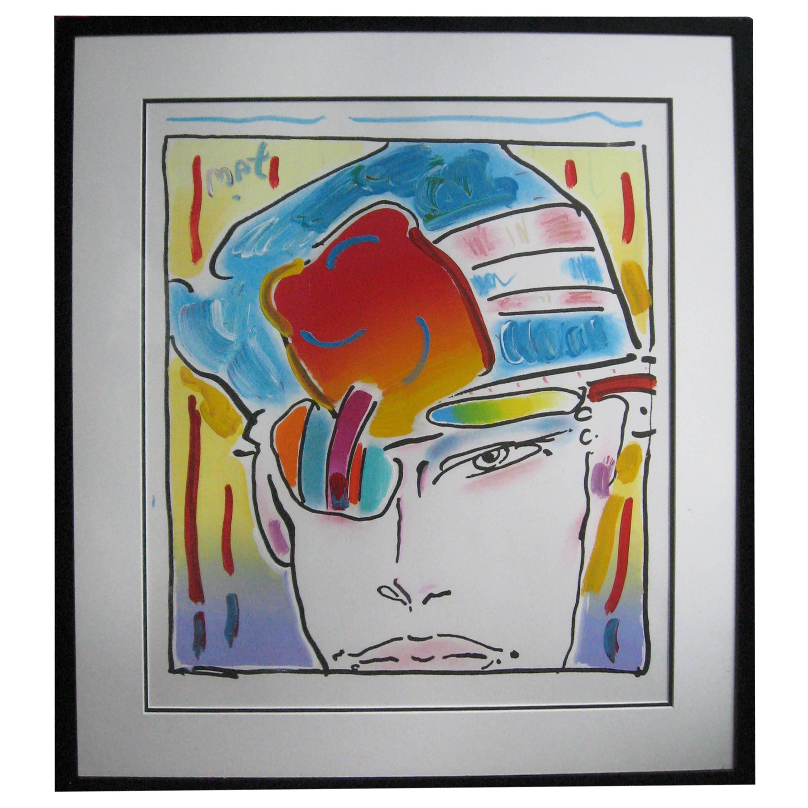 Original Acrylic Painting by Peter Max