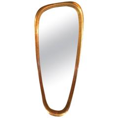 Oblong Giltwood Mirror by La Barge