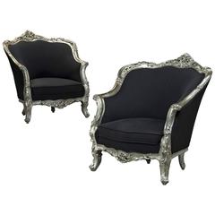 Pair of Neo-Rococo Bergere, France, circa 1900-1930