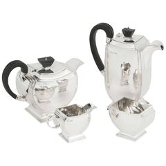Retro Silver Art Deco Tea and Coffee Service