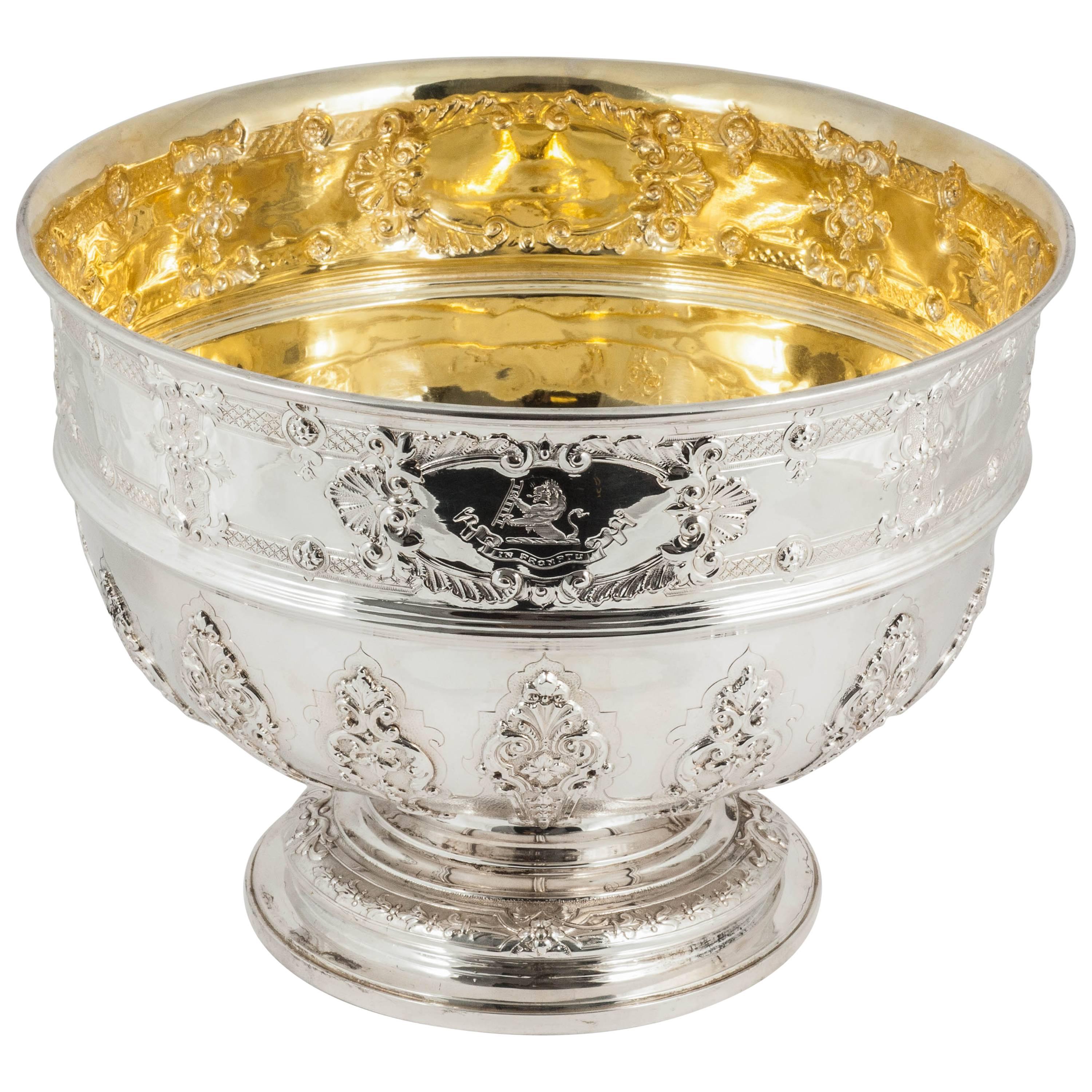 Victorian Silver Rose Bowl For Sale
