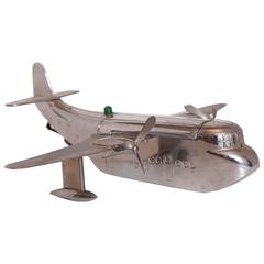 Machine Age Art Deco Pontoon Seaplane Airplane Cigarette Ejector Smokerama